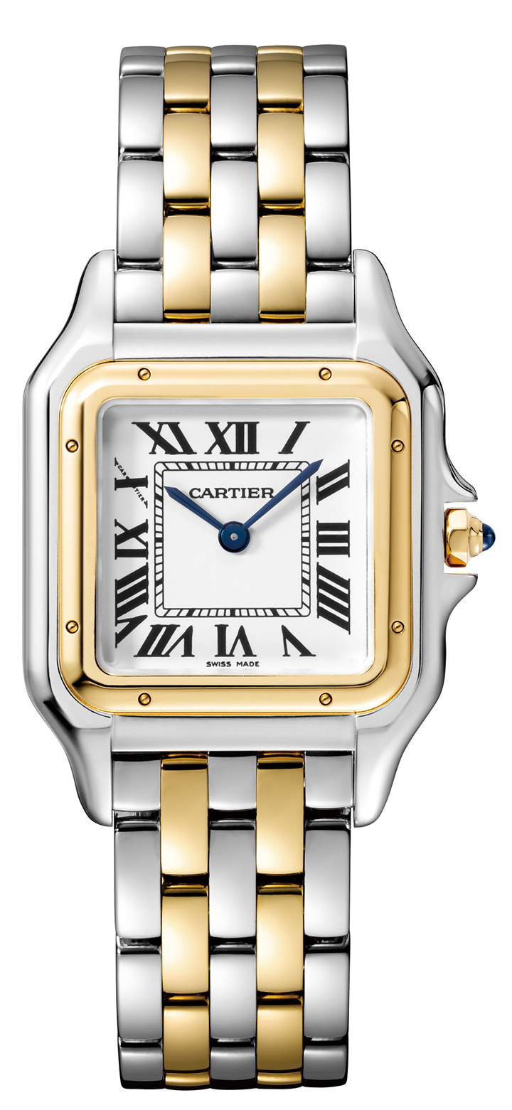 Panthère de Cartier 美洲豹黃金精鋼 中型款